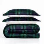 Juego de edredon cuadros escoceses Truly Soft Cuddle Warmth Pem America CS3142TPTX-1500 tamano individual XL 3 piezas