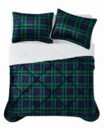 Juego de edredon cuadros escoceses Truly Soft Cuddle Warmth Pem America CS3142TPTX-1500 tamano individual XL 3 piezas