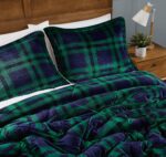 Juego de edredon cuadros escoceses Truly Soft Cuddle Warmth Pem America CS3142TPTX-1500 tamano individual XL 3 piezas