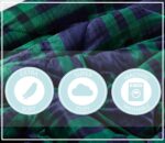 Juego de edredon cuadros escoceses Truly Soft Cuddle Warmth Pem America CS3142TPTX-1500 tamano individual XL 3 piezas