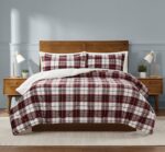 Juego de edredón de cuadros Cuddle Warmth Marlon Plaid Truly Soft Pem America CS3142MPTX-1500 tamaño Twin XL