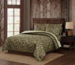 Pem America Mossy Oak Bottom Land BIB6077TW-3200 juego de ropa de cama camuflaje 5 piezas Twin