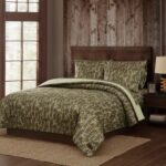 Pem America Mossy Oak Bottom Land BIB6077TW-3200 juego de ropa de cama camuflaje 5 piezas Twin
