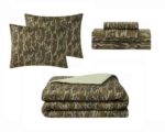 Pem America Mossy Oak Bottom Land BIB6077TW-3200 juego de ropa de cama camuflaje 5 piezas Twin