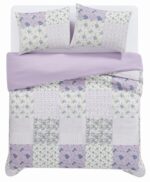 Juego de edredón patchwork Cannon Elissa Pem America CS4278KG-1500 tamaño King 3 piezas ropa de cama