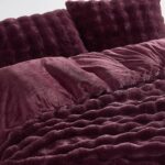 Edredón de plush faux fur Frye Bubble Pem America CS6054FGTX-1700 color higo Twin XL