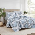 Juego de Edredón Full Queen Truly Soft Lars Plaid Pem America QS6627FQ-2600 3 piezas