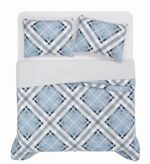 Juego de Edredón Full Queen Truly Soft Lars Plaid Pem America QS6627FQ-2600 3 piezas