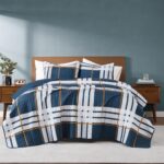 Juego de edredon Henry Plaid Pem America QS6626FQ-2600 3 piezas matrimonial queen TRULY SOFT