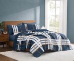 Juego de edredon Henry Plaid Pem America QS6626FQ-2600 3 piezas matrimonial queen TRULY SOFT