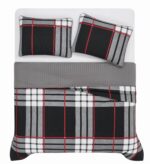 Juego de quilt escocés Pem America QS6625TX-2600 Truly Soft Danbury Plaid 2 piezas Twin XL