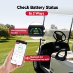 EnerVast 48V (51.2V) 100Ah LiFePO4 Lithium Golf Cart Battery, 200A BMS 8000+ Cycles Lifepo4 Battery with Charger, Blueto