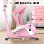 Máquina elíptica ANCHEER AMA006039 magnética 14 niveles resistencia zancada 15 pulgadas sensor pulso pantalla LCD