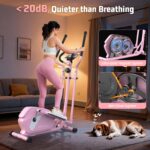 Máquina elíptica ANCHEER AMA006039 magnética 14 niveles resistencia zancada 15 pulgadas sensor pulso pantalla LCD