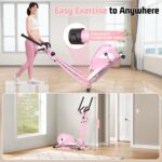 Máquina elíptica ANCHEER AMA006039 magnética 14 niveles resistencia zancada 15 pulgadas sensor pulso pantalla LCD