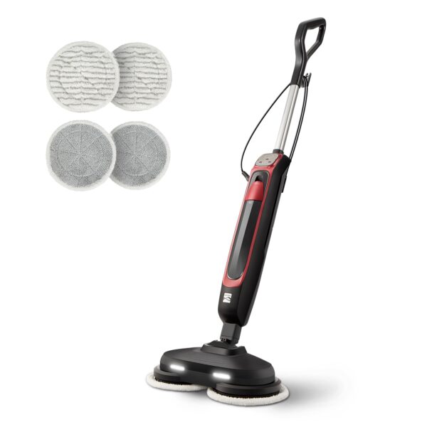 Trapeador de Vapor Giratorio Kenmore SM2070 2 Modos Tanque XL Luces LED madera azulejo