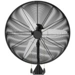 Ventilador de pared industrial Uthfy FB-30-3 30 pulgadas 11200 CFM motor 200W oscilante 3 velocidades control de doble c