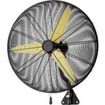 Ventilador de Pared Industrial Uthfy HY-FB-30-YELLOW-0601 30 Pulgadas 11200 CFM 3 Velocidades Oscilante Certificado ETL