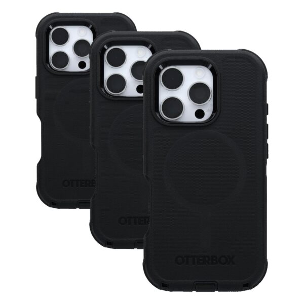 OtterBox iPhone 16 Pro Defender Series Case - Black - Tough, Rugged & Durable iPhone Case, Snaps on MagSafe, Multi-Layer