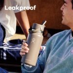 Hydro Flask Water Bottle - Insulated Stainless Steel - Wide Straw Lid, Non Spill, Leakproof in 32 Oz Indigo Blue (Pack o