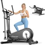 Elíptica Plegable ANCHEER 550 lb 16 Niveles Magnética Ultra Silenciosa 16 pulgadas de zancada