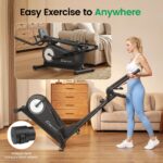 Elíptica Plegable ANCHEER 550 lb 16 Niveles Magnética Ultra Silenciosa 16 pulgadas de zancada