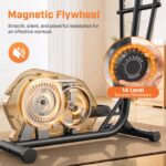 Máquina Elíptica para Hogar ANCHEER Sistema Magnético Silencioso 14 Niveles de Resistencia Zancada 38 cm Capacidad 181 k