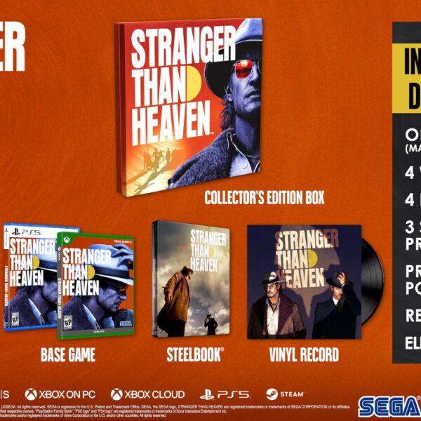 Stranger Than Heaven Edicion Coleccionista PlayStation 5 Sega Vinilo 12 Pulgadas SteelBook DLC