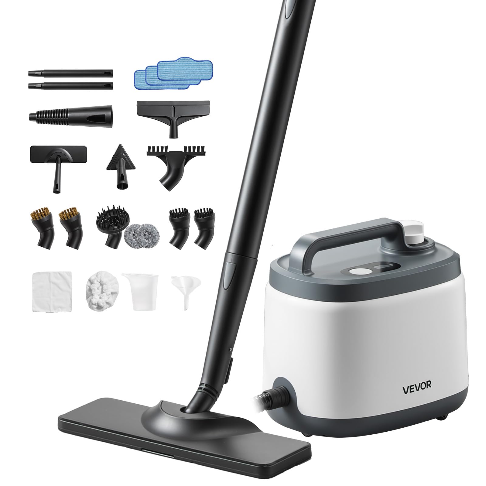 Version 1.0.0 Limpiador de Vapor VEVOR NV282D 51oz 1500W 19 accesorios para pisos hogar y automóvil