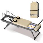 77.9" Foldable Pilates Reformer Machine for Home Gym, Up to 330.5 LBS Capacity, Pilates Equipment with 11 Resistance Lev