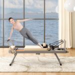 77.9" Foldable Pilates Reformer Machine for Home Gym, Up to 330.5 LBS Capacity, Pilates Equipment with 11 Resistance Lev