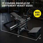 Hip Thrust Machine, Plate-Loaded Glute Bridge Machine, Heavy Duty Glute Builder for Home Gym,Butt Shaping and Building G