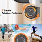 Máquina elíptica ANCHEER AMA005417 negro y plateado ultrasilenciosa sistema magnético 8 niveles resistencia capacidad 50