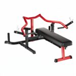 Garvee Chest Press Machine, 1250LBS Multi-Functional Adjustable Bench Press Machine with Independent Converging Arms, Fl