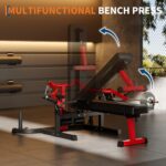 Garvee Chest Press Machine, 1250LBS Multi-Functional Adjustable Bench Press Machine with Independent Converging Arms, Fl