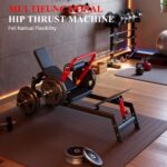 Garvee Hip Thrust Machine, 900LBS Capacity Plate-Loaded Glute Bridge Machine with Weight Holder Adjustable Footboard, He