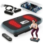 Plataforma vibratoria de bajo impacto LifePro VibraRed LP-VBRRD-JADE 99 velocidades 9 programas luz roja LED 200W 220 li