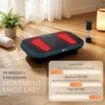 Plataforma vibratoria de bajo impacto LifePro VibraRed LP-VBRRD-JADE 99 velocidades 9 programas luz roja LED 200W 220 li