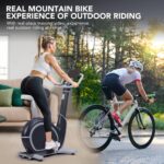 Bicicleta estática de ciclismo interior Garvee resistencia magnética automática con seguimiento de entrenamiento por apl