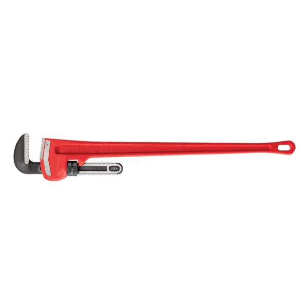 RIDGID 31040 Modelo 48 Llave de tubería recta resistente, llave de fontanería de 48 pulgadas