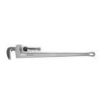 RIDGID 31115 Modelo 848 Llave de tubo recta de aluminio de 48 pulgadas con capacidad de tubo de 6 pulgadas, llave de plo