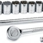 Juego de Dados SK Hand Tools 4116 1/2 Pulgada 16 Piezas 12 Puntos SAE Cromado