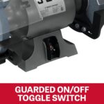 JET Amoladora de banco de 8 pulgadas, 3450 RPM, 1/2 HP, 120V 1Ph (modelo JBG-8)