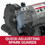 JET Amoladora de banco de 8 pulgadas, 3450 RPM, 1/2 HP, 120V 1Ph (modelo JBG-8)
