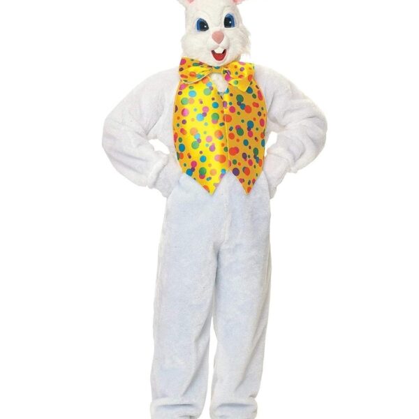 Disfraz de Conejito de Lujo Rubie's Modelo 1630 Talla Única Blanco con Máscara