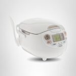 Zojirushi Arrocera y calienta arroz Neuro Fuzzy, 5–1/2 tazas (crudas), calidad premium, color blanco, Blanco