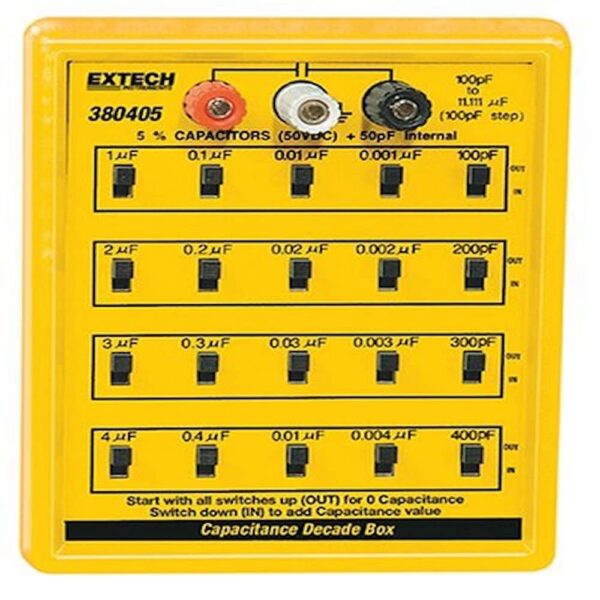 Extech 380405 Caja de sustitución de capacitancia