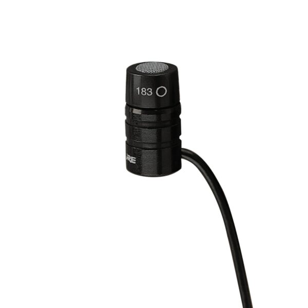Shure Microflex MX183 Micrófono Lavalier omnidireccional - Micrófono condensador con conector TQG/TA4F transmisores inal