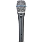 Micrófono condensador SHURE para manejar aplicaciones vocales, Plateado