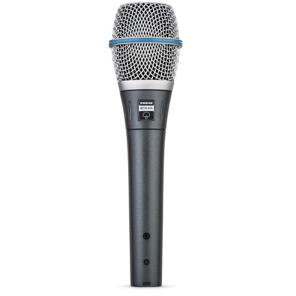 Micrófono condensador SHURE para manejar aplicaciones vocales, Plateado